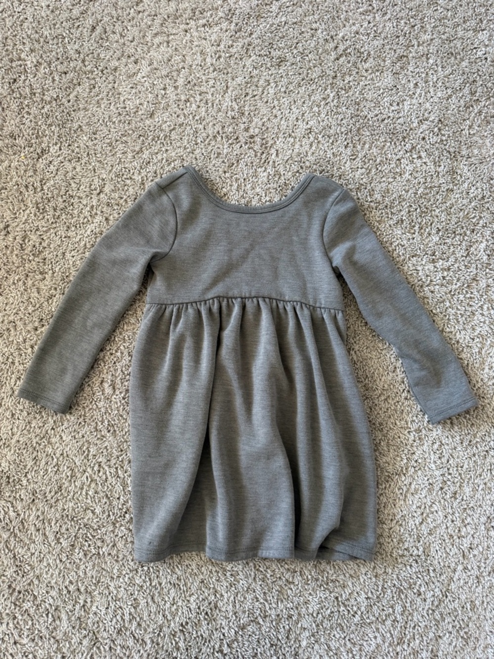 Cat & Jack Girls Gray Long Sleeve Dress